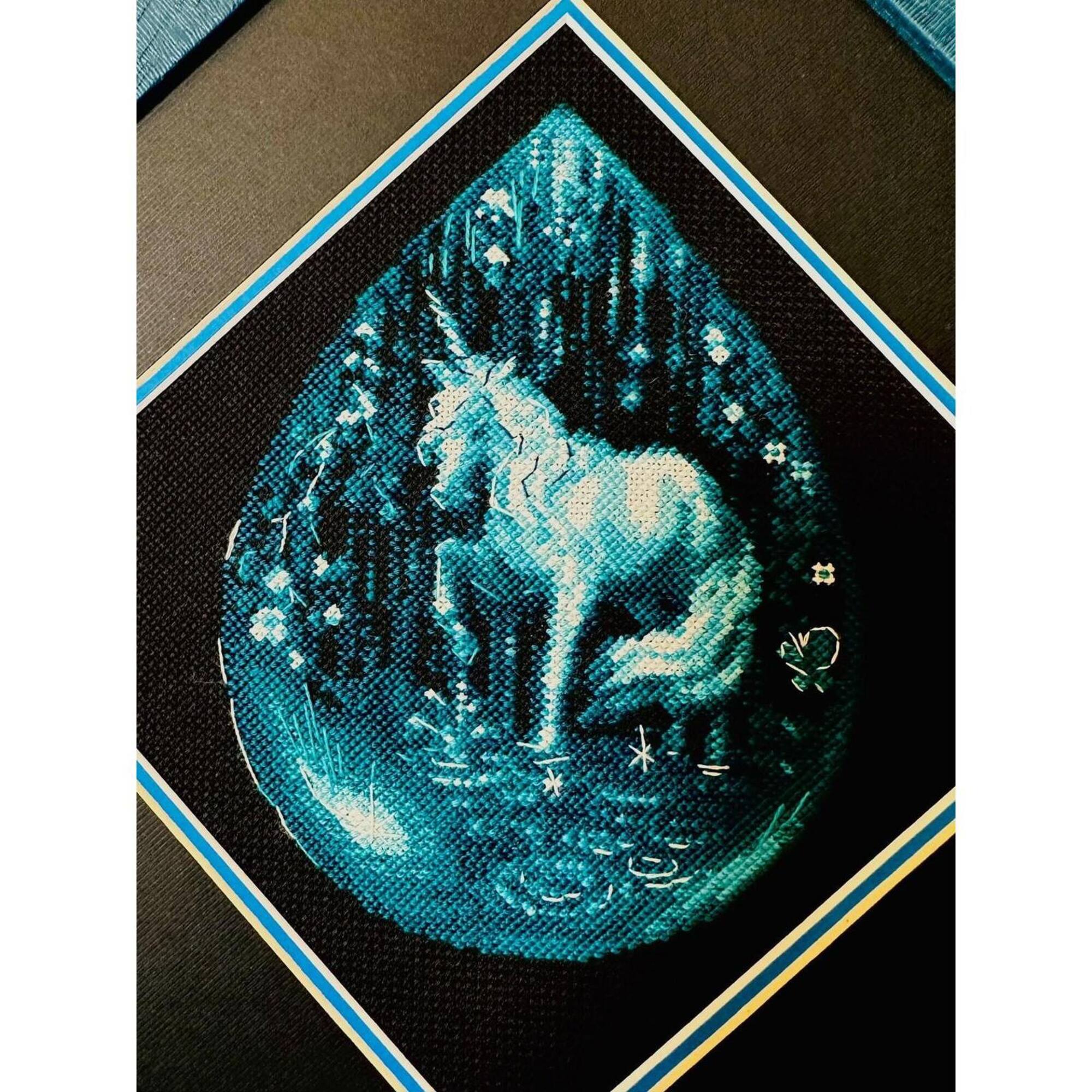RIOLIS Unicorn Tear Counted Cross Stitch Kit